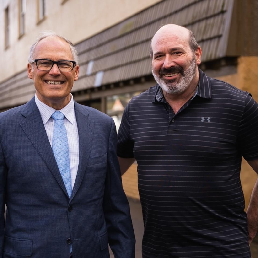 Governor Inslee and Frank Morrison