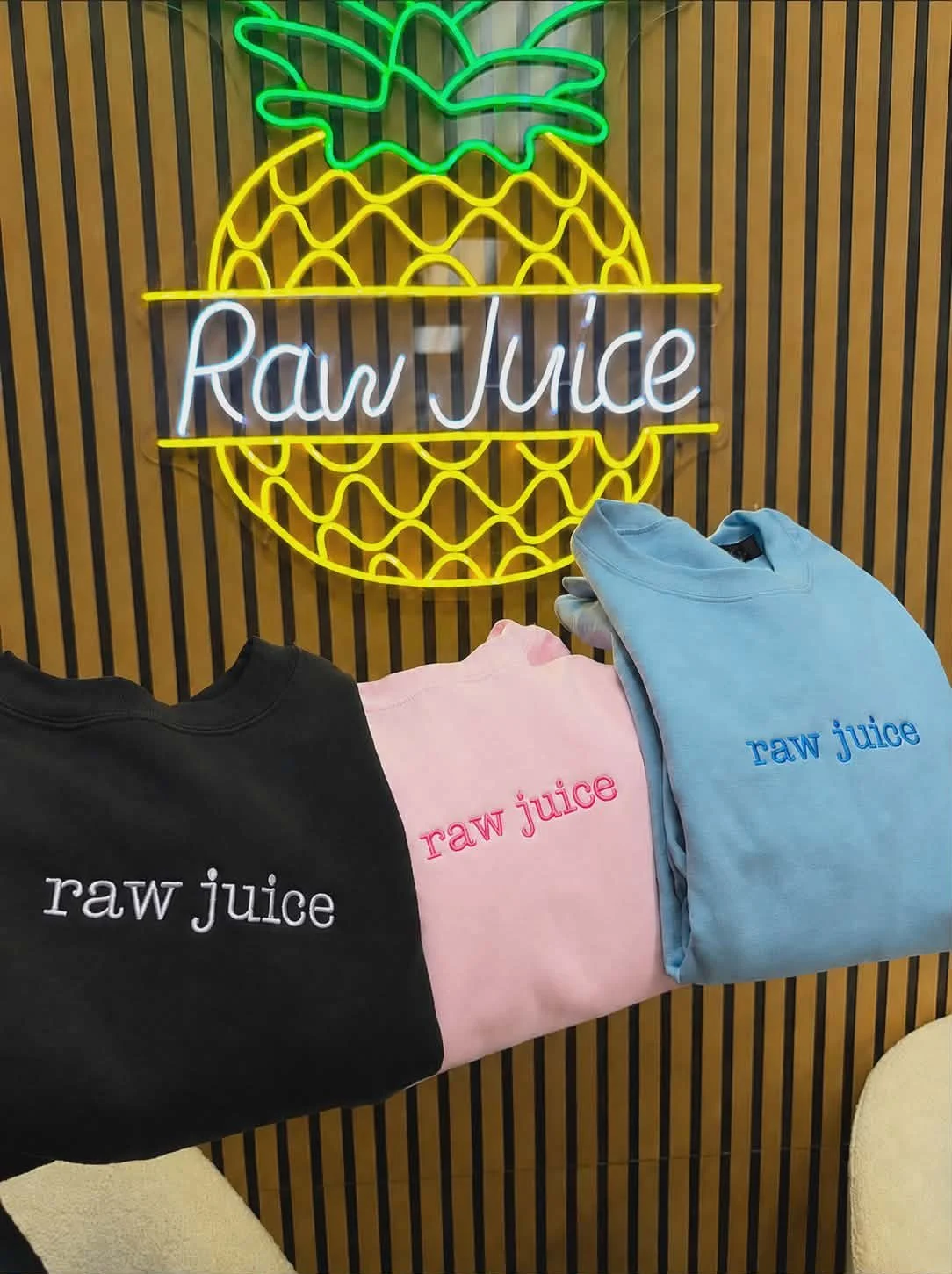 Adult Raw Juice Branded Crewneck