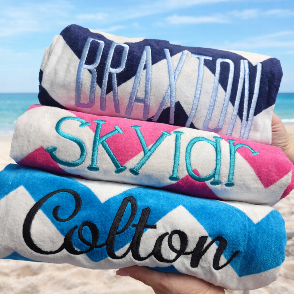 Embroidered Beach Towels