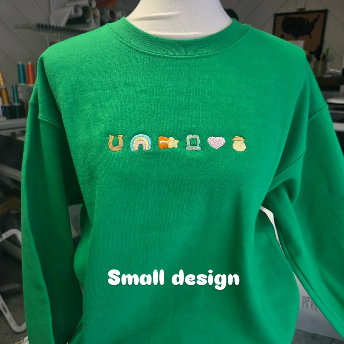 Marshmallow Charm Embroidered Sweatshirt