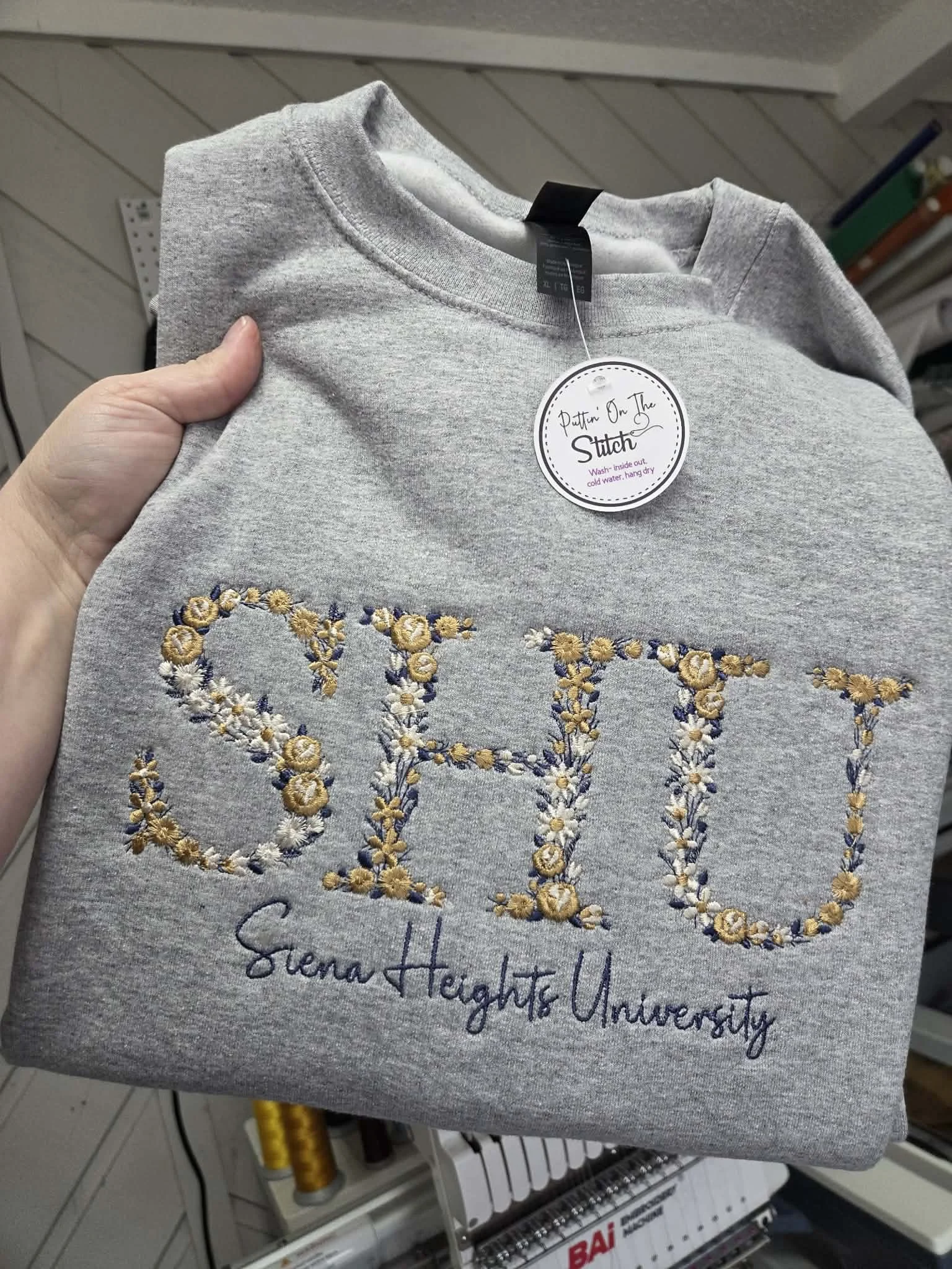 SHU Floral Embroidered Sweatshirt