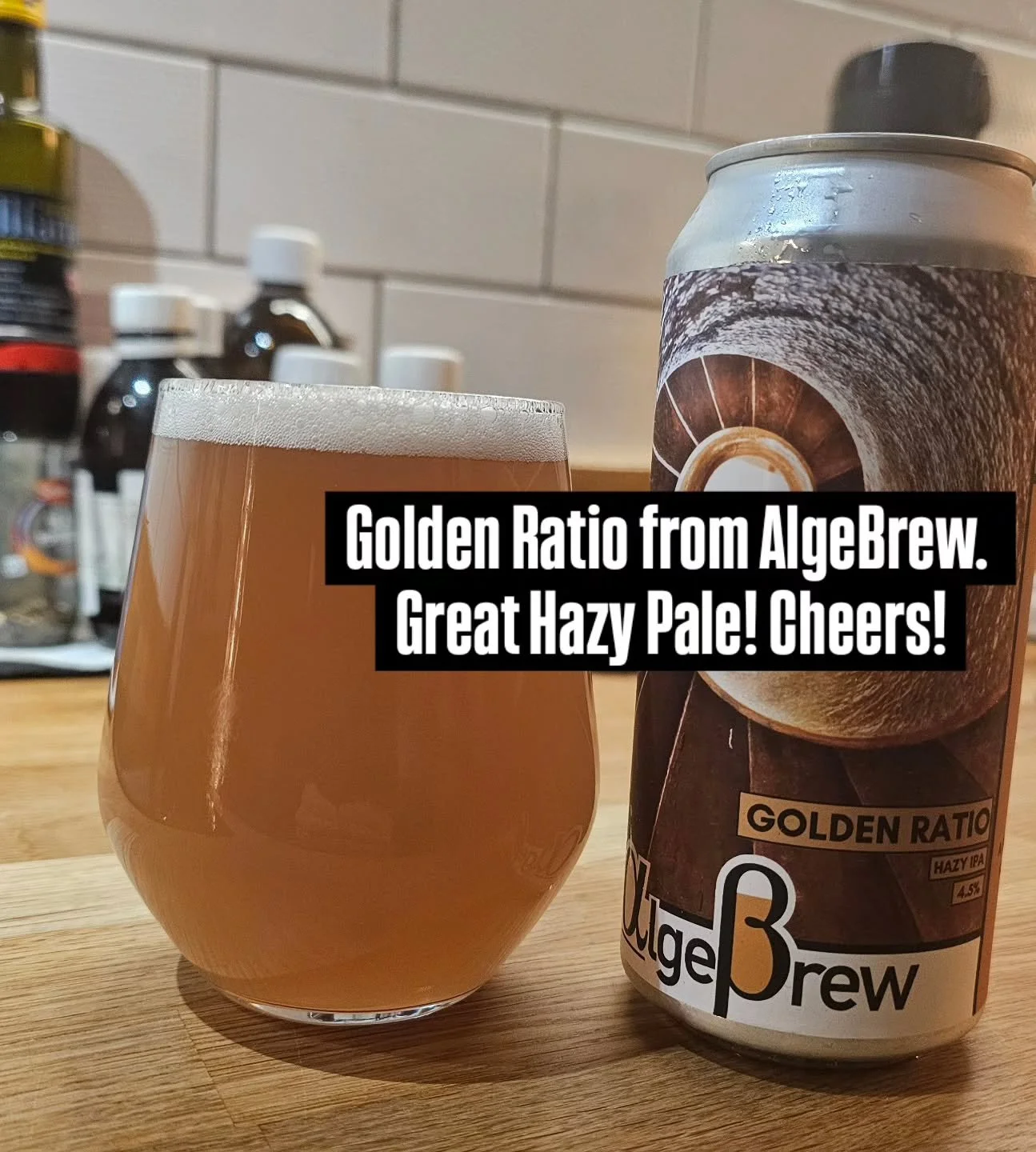 Great Hazy Pale from @algebrew. Highly recommend! Cheers! #craftbeer #brewery #thursdaydrinks