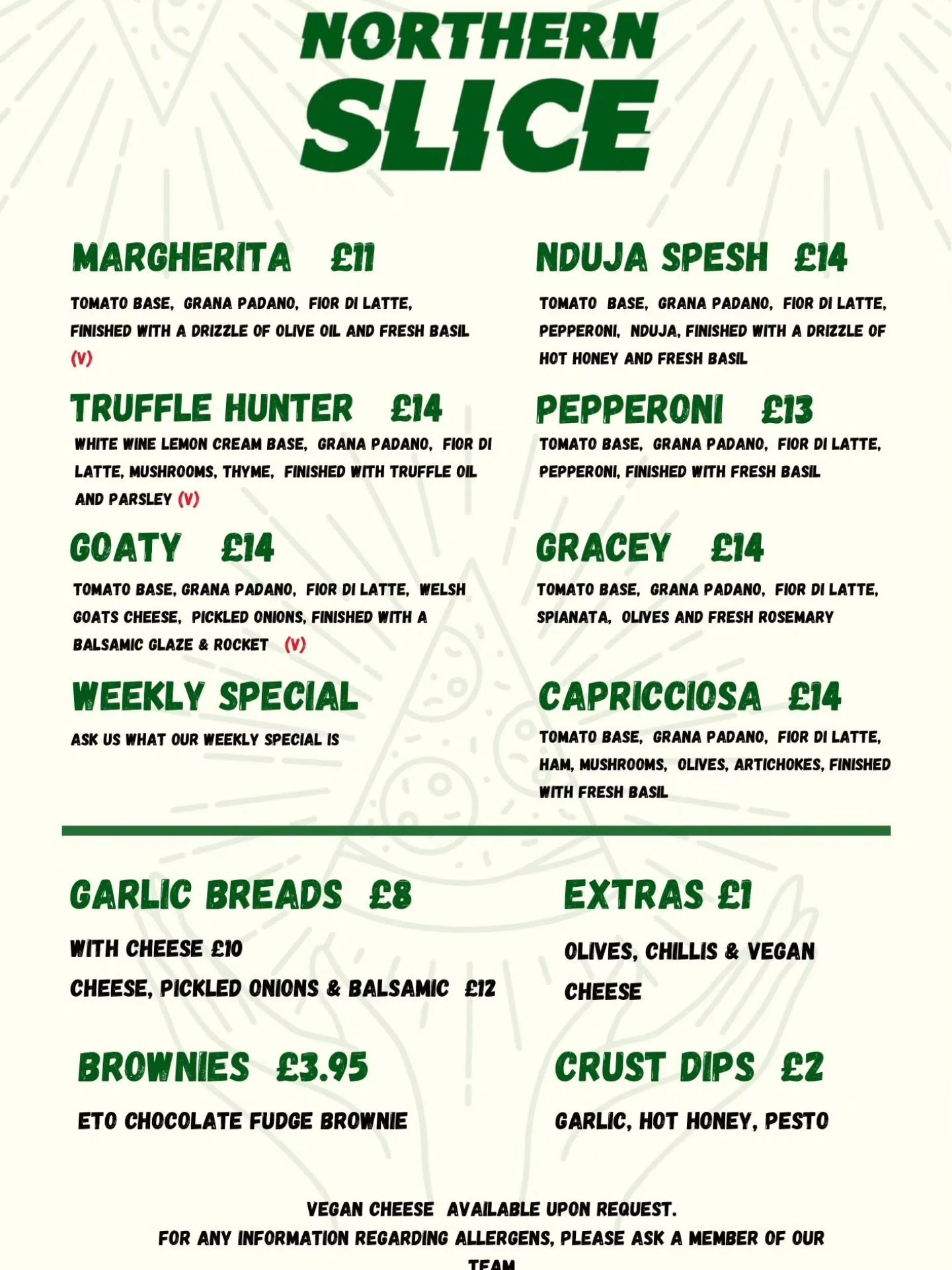 We have Northern Slice back tonight serving their incredible pizzas from 4:30 to 8pm. The bar is nicely stocked with craft beers on tap and many more in bottle and can. We also have lots of alcohol free beers and spirits. #pizzalover #coffeelover #co