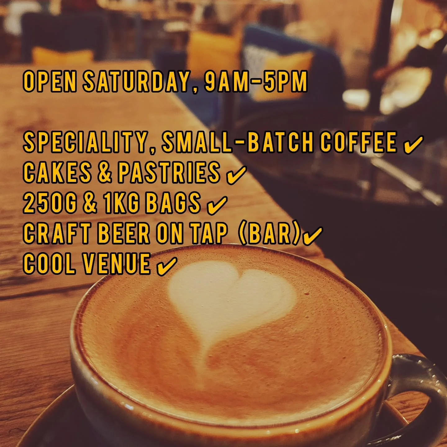 The Roastery is back open again this Saturday to serve you more speciality, small-batch coffee! Come and see us anytime from 9am to 5pm. Have a great weekend! #specialitycoffee #coffeevibes #coffeehouse #southdowns