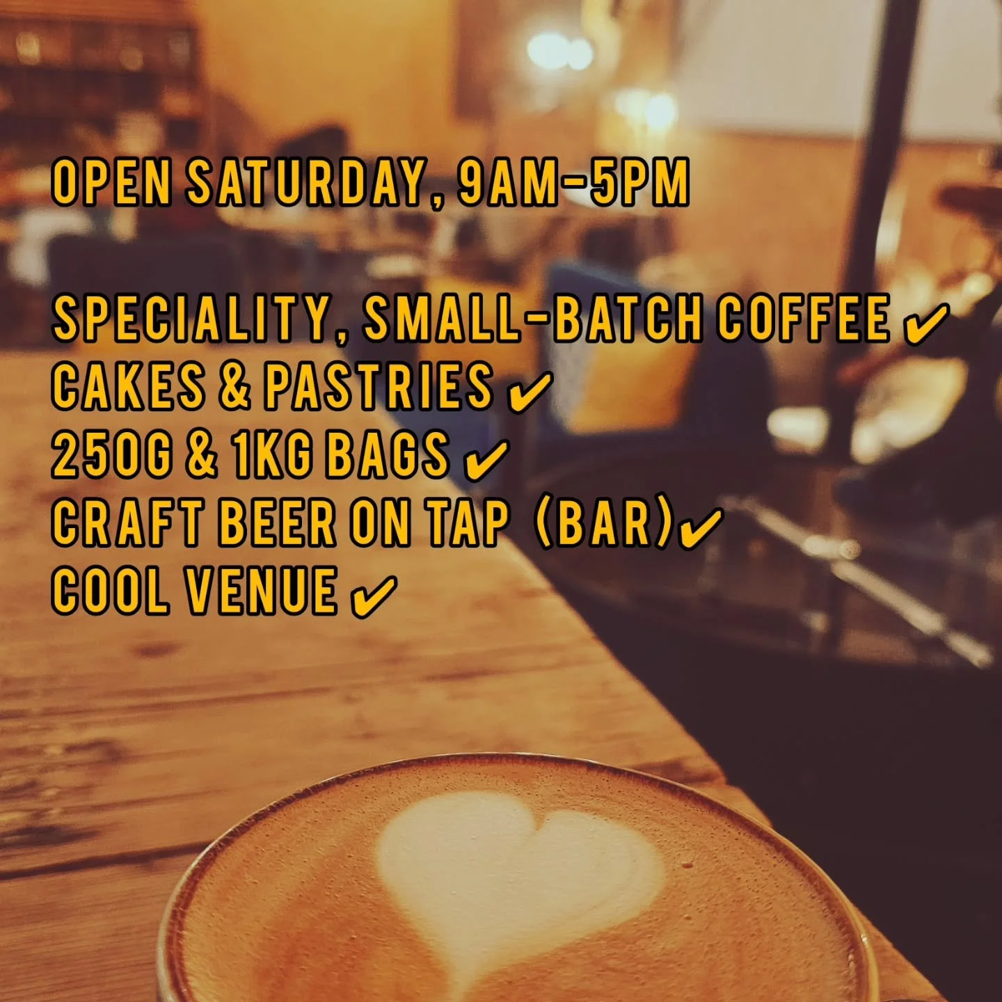 The sun may not be shining, but at least you can count on us for your Saturday pick-me-up! Open today from 9AM to 5PM. Oh, and nothing says 'we welcome cyclists' like a bit of a scaffold and some legs (see pic 2)! 🤣 #coffeeshop #coffeehouse #saturda