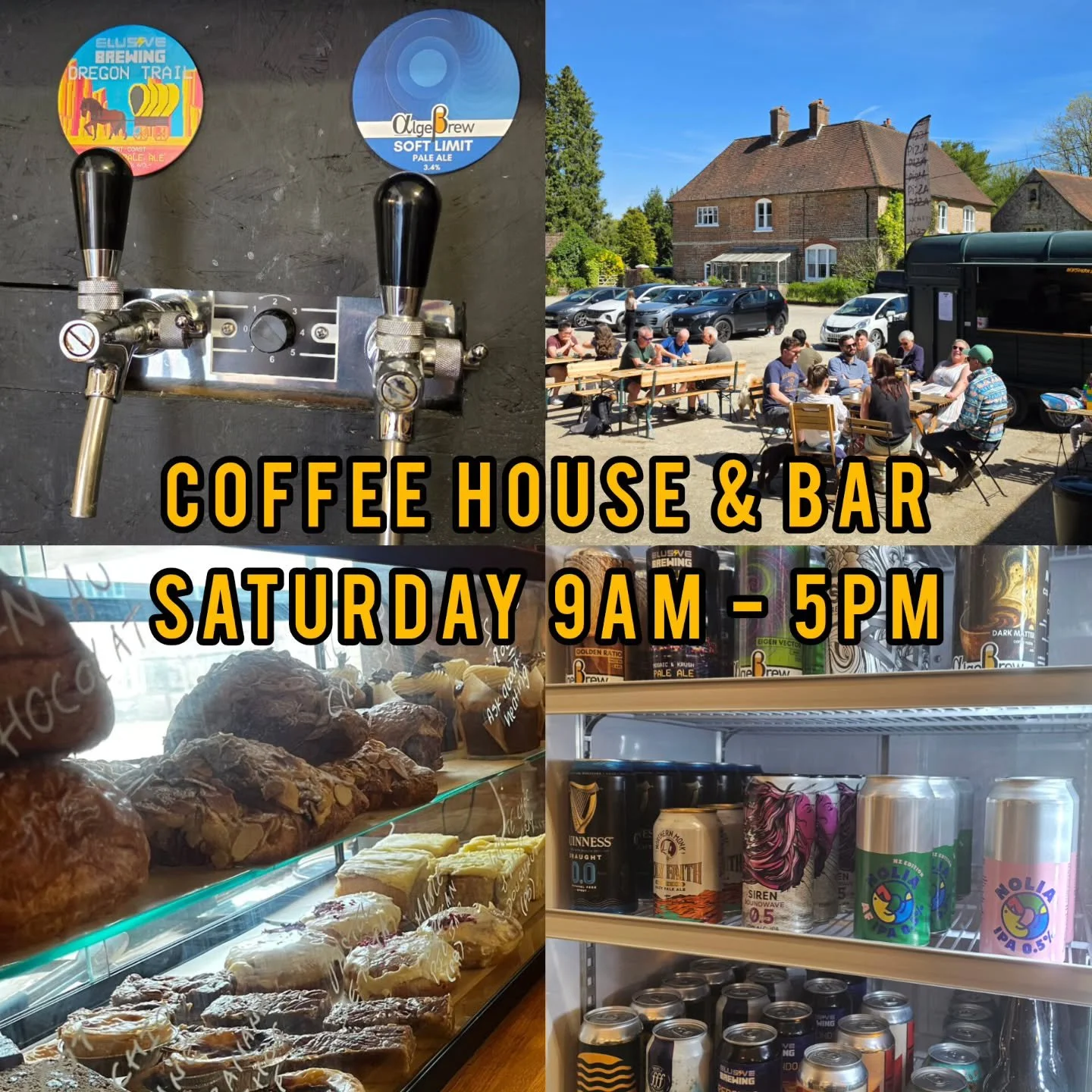 Thinking about your weekend plans? The Roastery will be back open this Saturday with more small-batch, speciality coffee. We have cakes and pastries from @the_street_bakeshop as that perfect pairing with your coffee! 

Our licensed bar will also be o