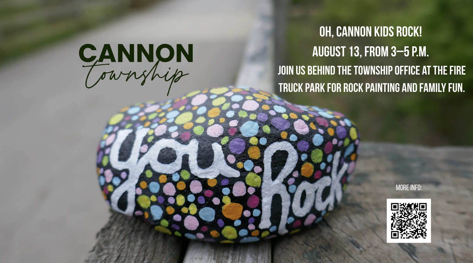 Oh, Cannon Kids Rock! Returns August 13 for a Free Afternoon of Art, Rocks and Community Fun