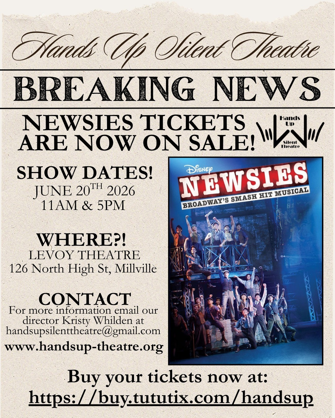 NEWSIES 11am