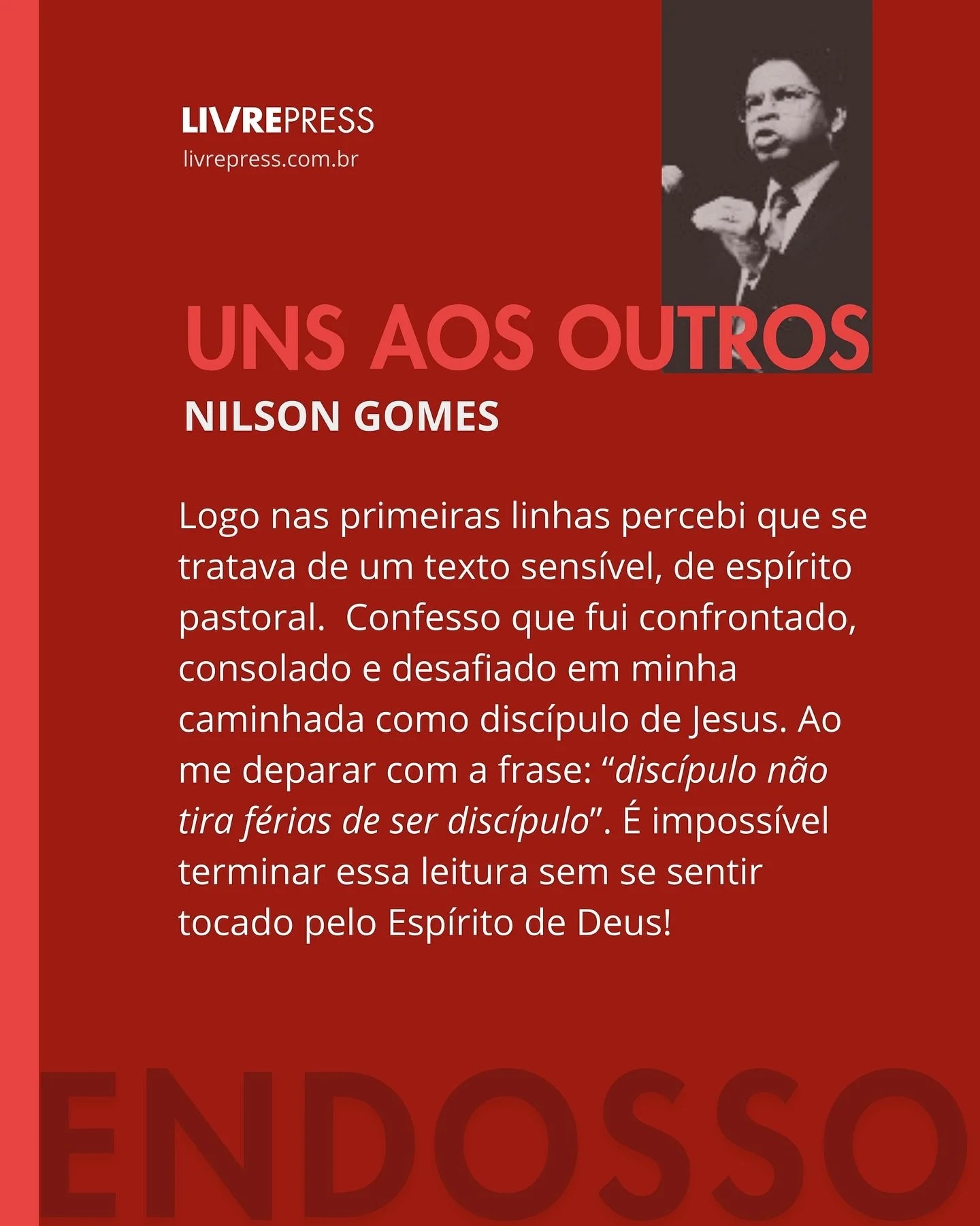 Logo nas primeiras linhas percebi que se tratava de um texto sens&iacute;vel, de esp&iacute;rito pastoral. &Agrave; medida que avan&ccedil;ava na leitura, percebia claramente um sacudir do Esp&iacute;rito Santo em meu cora&ccedil;&atilde;o. Confesso 
