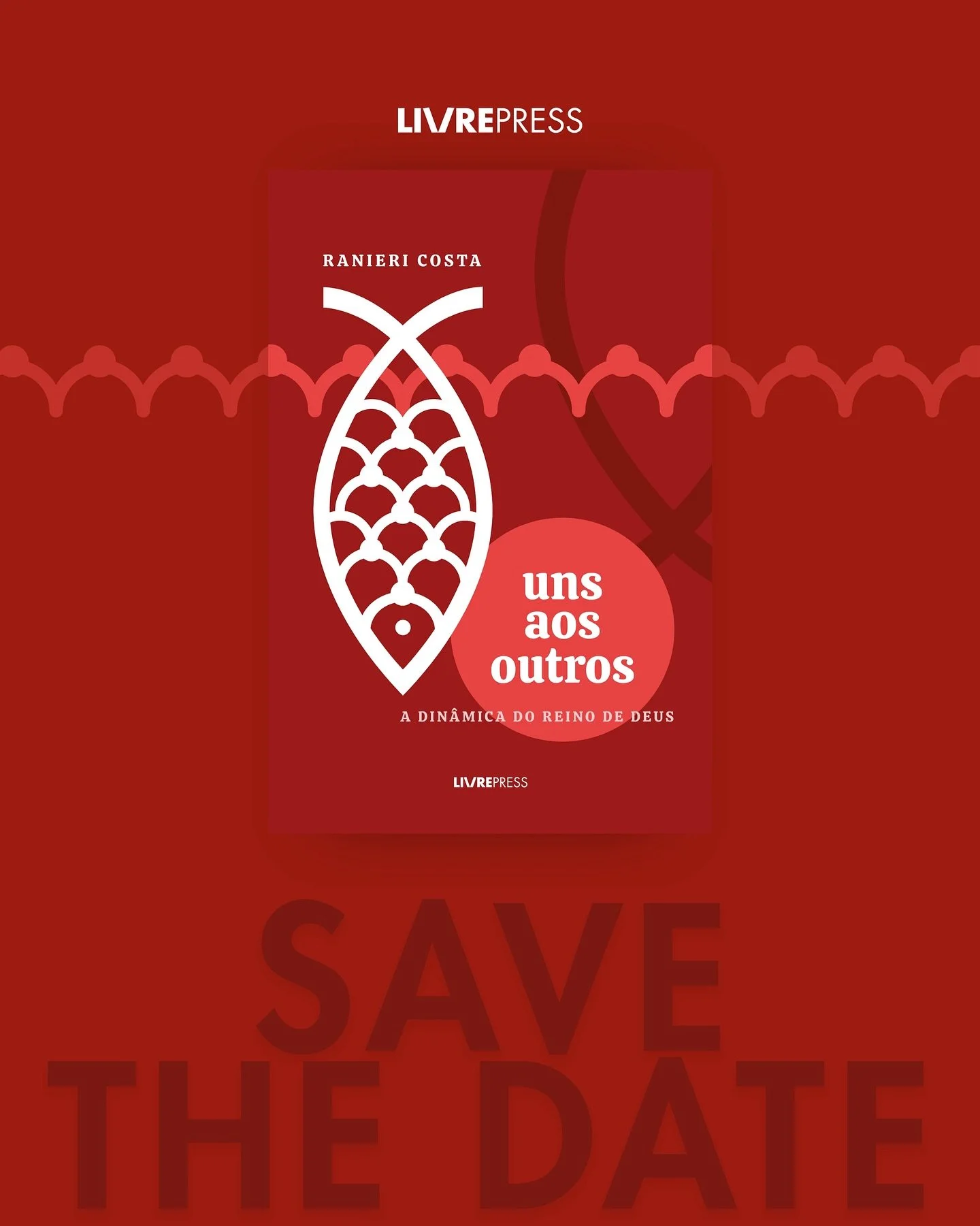 SAVE THE DATE! 🗓️ 27/09

Lan&ccedil;amento do livro &ldquo;Uns aos Outros&rdquo;!

Venha para uma noite incr&iacute;vel com roda de conversa e sess&atilde;o de aut&oacute;grafos com o autor Ranieri Costa (@raniericosta).

Contaremos com a presen&cce