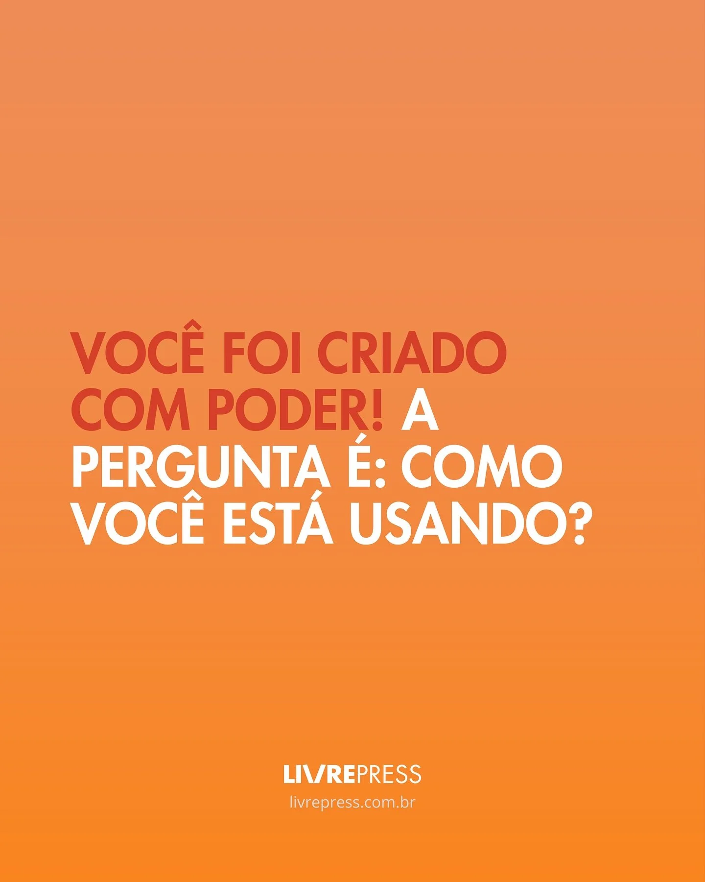 Voc&ecirc; nasceu com poder. N&atilde;o porque conquistou, n&atilde;o porque mereceu, mas porque Deus te criou &agrave; Sua imagem e semelhan&ccedil;a. G&ecirc;nesis 1:26-27 deixa claro: a humanidade foi feita para reger, para ter dom&iacute;nio sobr