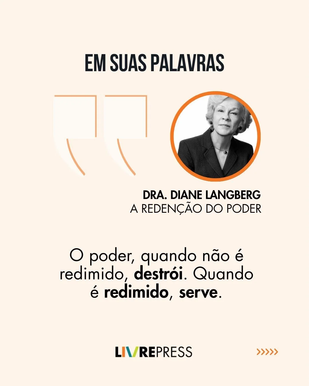 O poder nas m&atilde;os erradas &mdash; ou no cora&ccedil;&atilde;o errado &mdash; destr&oacute;i. Mas o poder redimido? Ele serve. Ele cura. Ele restaura.

Redimir significa transformar algo que foi corrompido em algo que reflete o prop&oacute;sito 