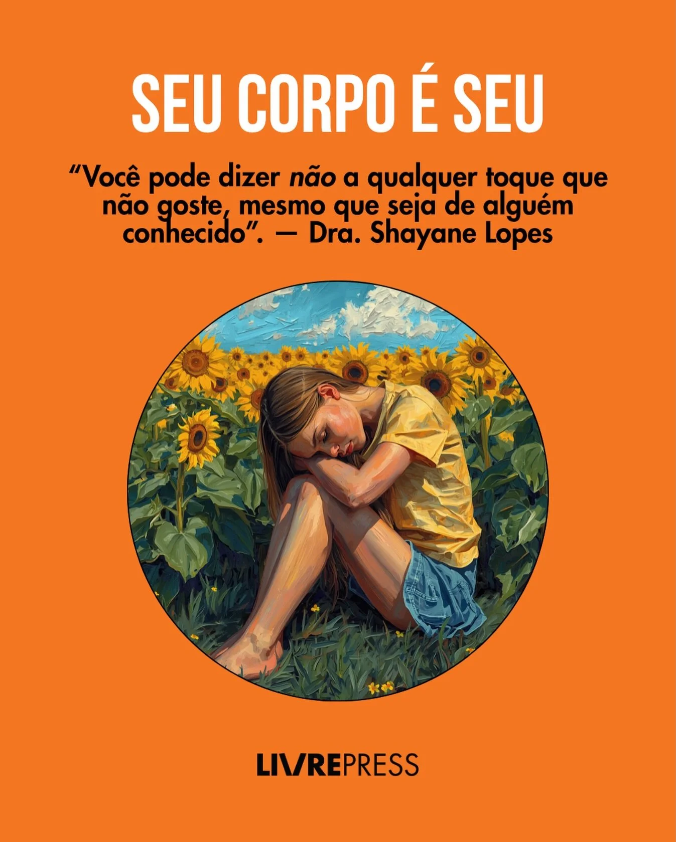 Essa frase pode mudar a vida de uma crian&ccedil;a. Ou at&eacute; salvar.

Maio Laranja &eacute; o m&ecirc;s de conscientiza&ccedil;&atilde;o sobre a viol&ecirc;ncia s&euro;xua| contra crian&ccedil;as e adolescentes. E a verdade, que muitos ainda evi