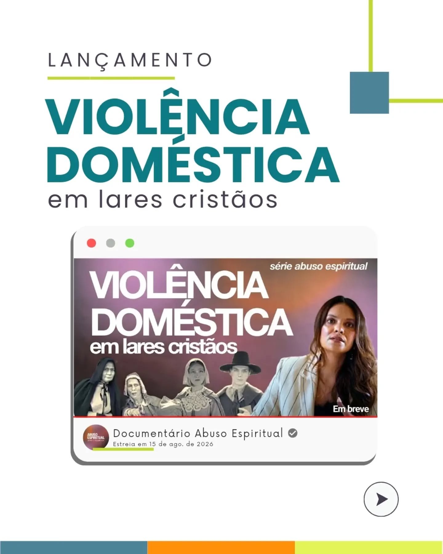 ESTREOU AGORA NO YOUTUBE!

Produzido pela advogada @lucilersch.adv e pelo cineasta @leommichelon, o novo epis&oacute;dio da s&eacute;rie independente "Abuso Espiritual" acaba de ser lan&ccedil;ado.

​Como assistir:
1️⃣ Clique no link da nos
