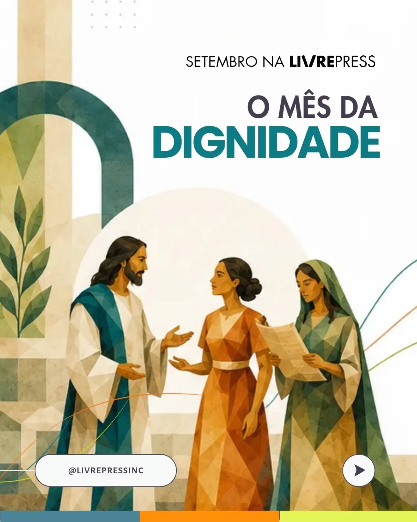 Julho foi o m&ecirc;s da teologia e agosto o m&ecirc;s do cuidado, e setembro chegou para somar nessa jornada e resgatar nossa dignidade &agrave; luz de quem Deus nos criou para ser.

Neste m&ecirc;s, a LivrePress vai olhar para o que foi esquecido n