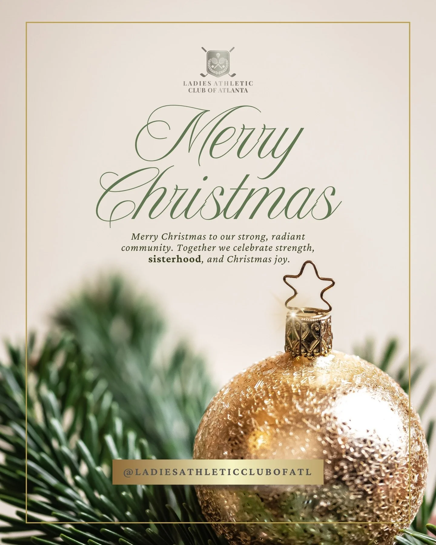 Merry Christmas from the Ladies Athletic Club🎄

We&rsquo;re putting a bow on a remarkable year &mdash; one that taught us resilience, reminded us of grace, and showed us what happens when we stay faithful to the vision placed on our hearts. 

The be