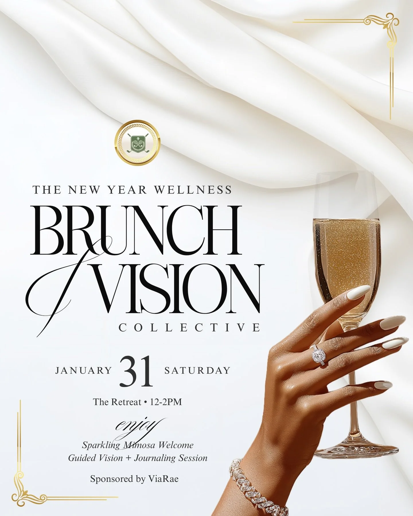 ✨ The New Year Wellness: Brunch Vision Collective ✨

This is where intention meets influence.

Join us for an elevated wellness brunch curated for women who are stepping into the new year with purpose, clarity, and ambition.

The Brunch Vision Collec