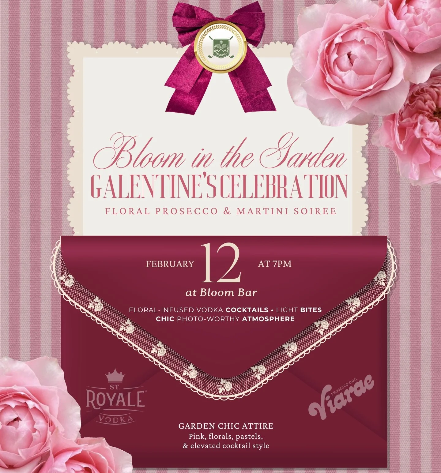 💕 Ladies, your Galentine plans are secured! 💕

Bloom in the Garden is LACA&rsquo;s members-only Galentine&rsquo;s Celebration &mdash;where florals meet prosecco, martinis flow, and friendships take center stage. Expect pinks, petals, chic cocktails
