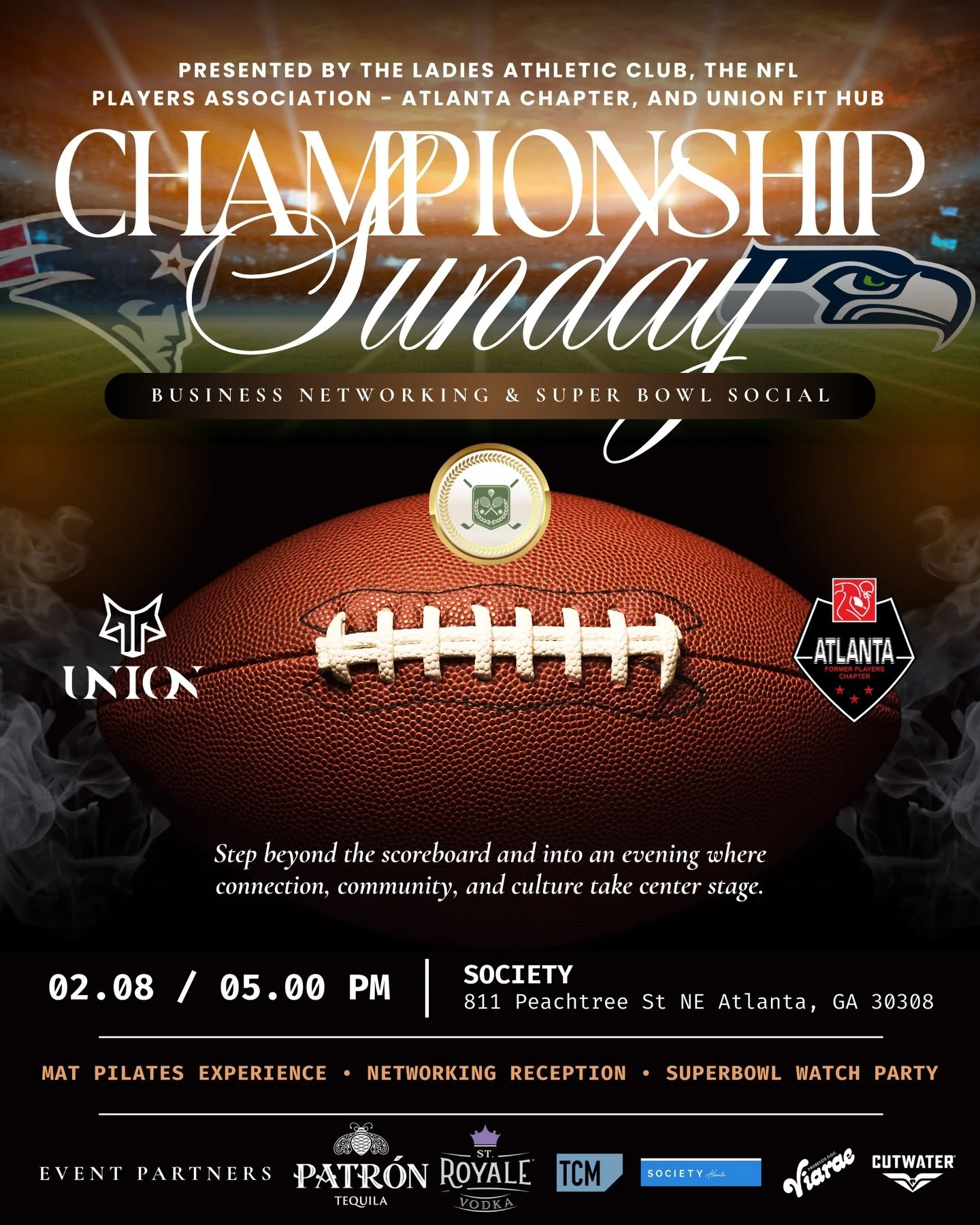 🔥🏈 TOMORROW&rsquo;S THE DAY! SUPER BOWL SUNDAY! 🏈🔥

This isn&rsquo;t just another watch party &mdash; it&rsquo;s Championship Sunday, elevated at the Ladies Athletic Club&rsquo;s Super Bowl Watch Party! We partnered with the NFL Players Associati