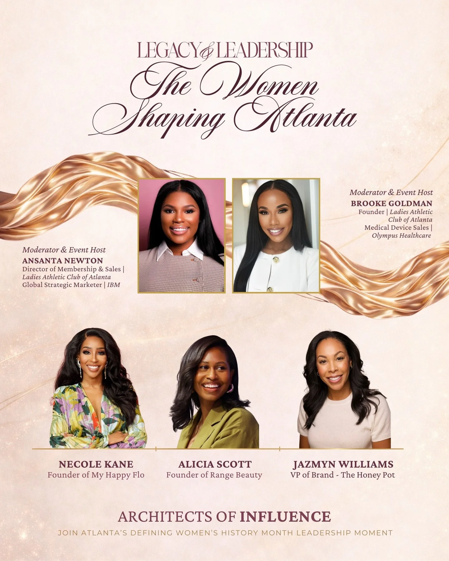 ✨ THE WOMEN SHAPING ATLANTA ✨

In honor of Women&rsquo;s History Month, Ladies Athletic Club proudly presents: Legacy &amp; Leadership: The Women Shaping Atlanta

This is not just a panel.
This is a defining leadership moment.

An intentional gatheri