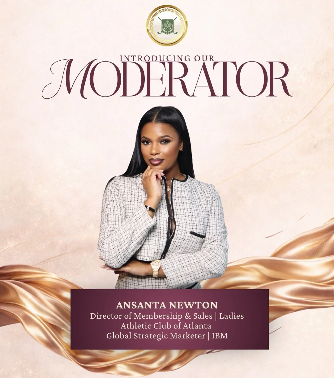 INTRODUCING ANSANTA NEWTON

Some women don&rsquo;t just lead conversations.
They shape them.

✨ We are honored to welcome Ansanta Newton @monithemogul Global Strategic Marketer at IBM and Director of Membership &amp; Sales for the Ladies Athletic Clu