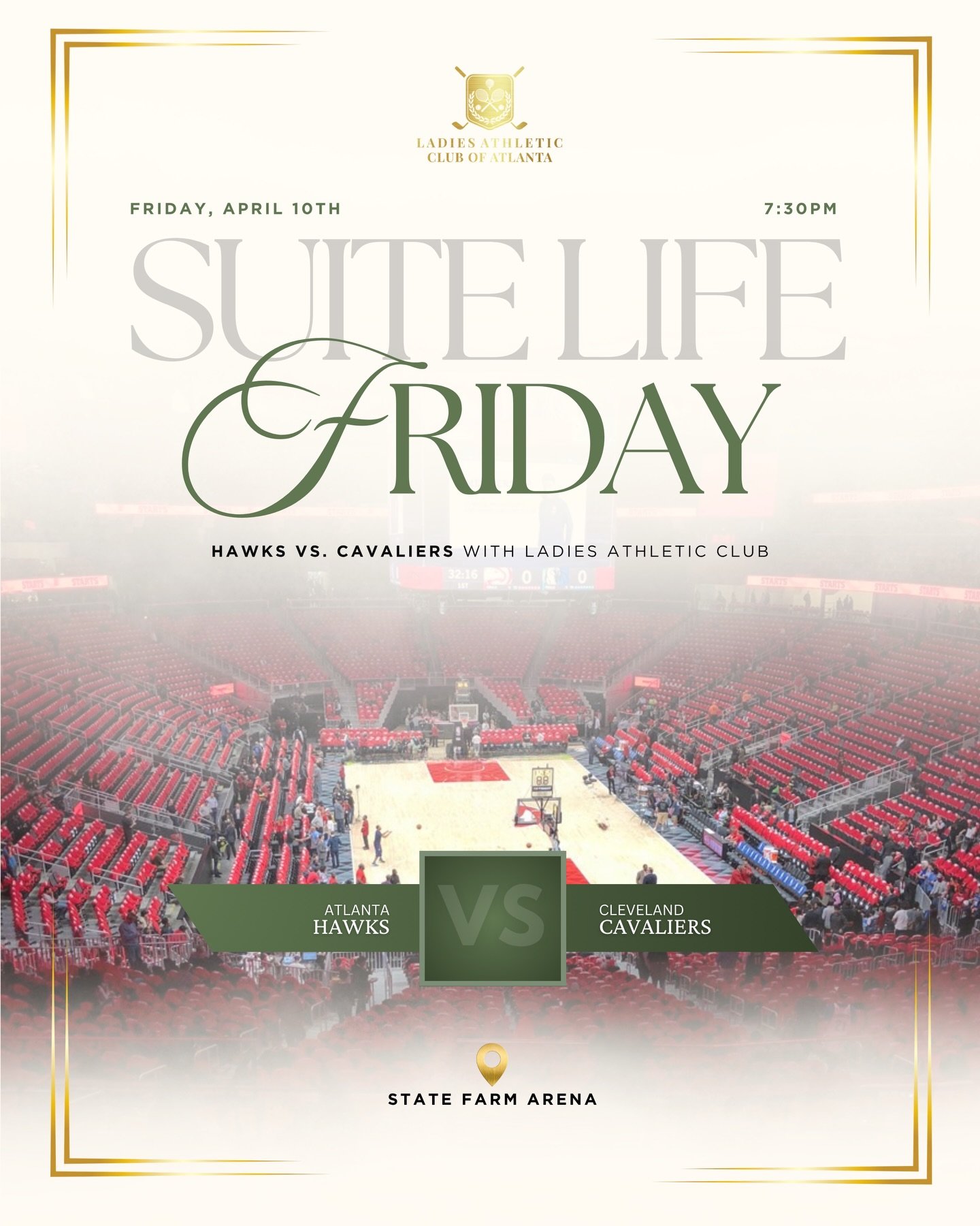 🏀✨ We&rsquo;re back, Atlanta&hellip; and elevating the experience ✨

Ladies Athletic Club returns to State Farm Arena for our signature suite experience&mdash;one of our most sought-after events that always sells out! 

Join us for Suite Life Friday