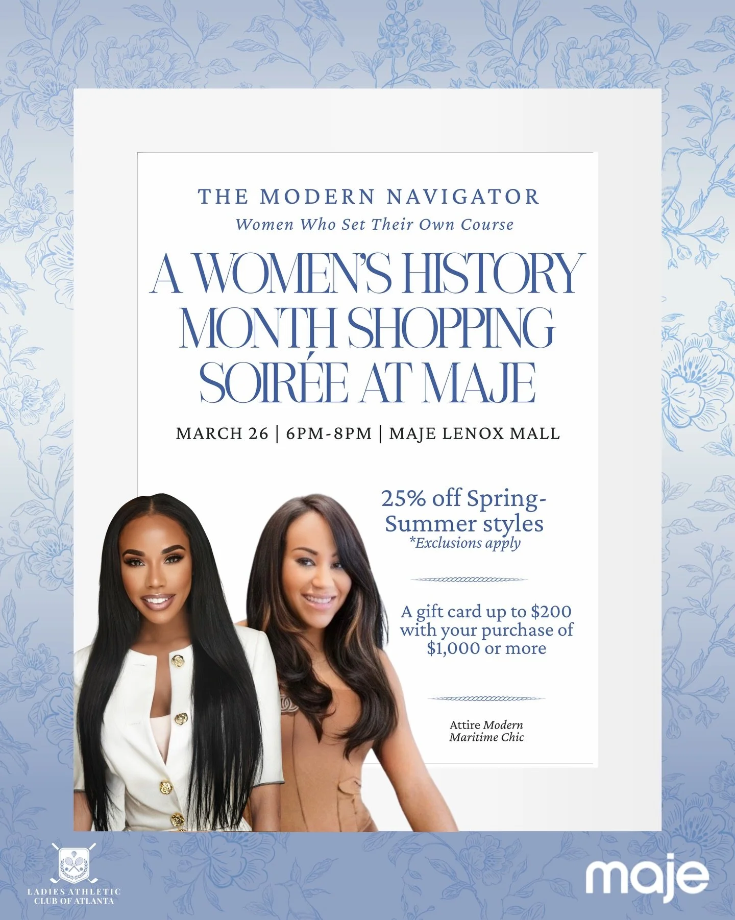 ⛳️✨ A Little Something Special for Tomorrow&hellip; ✨⛳️

We&rsquo;re raffling off a complimentary ladies golf lesson at Bobby Jones Golf Course for one lucky attendee at our Maje event 🎉

If you&rsquo;ve been thinking about joining us, this is your 