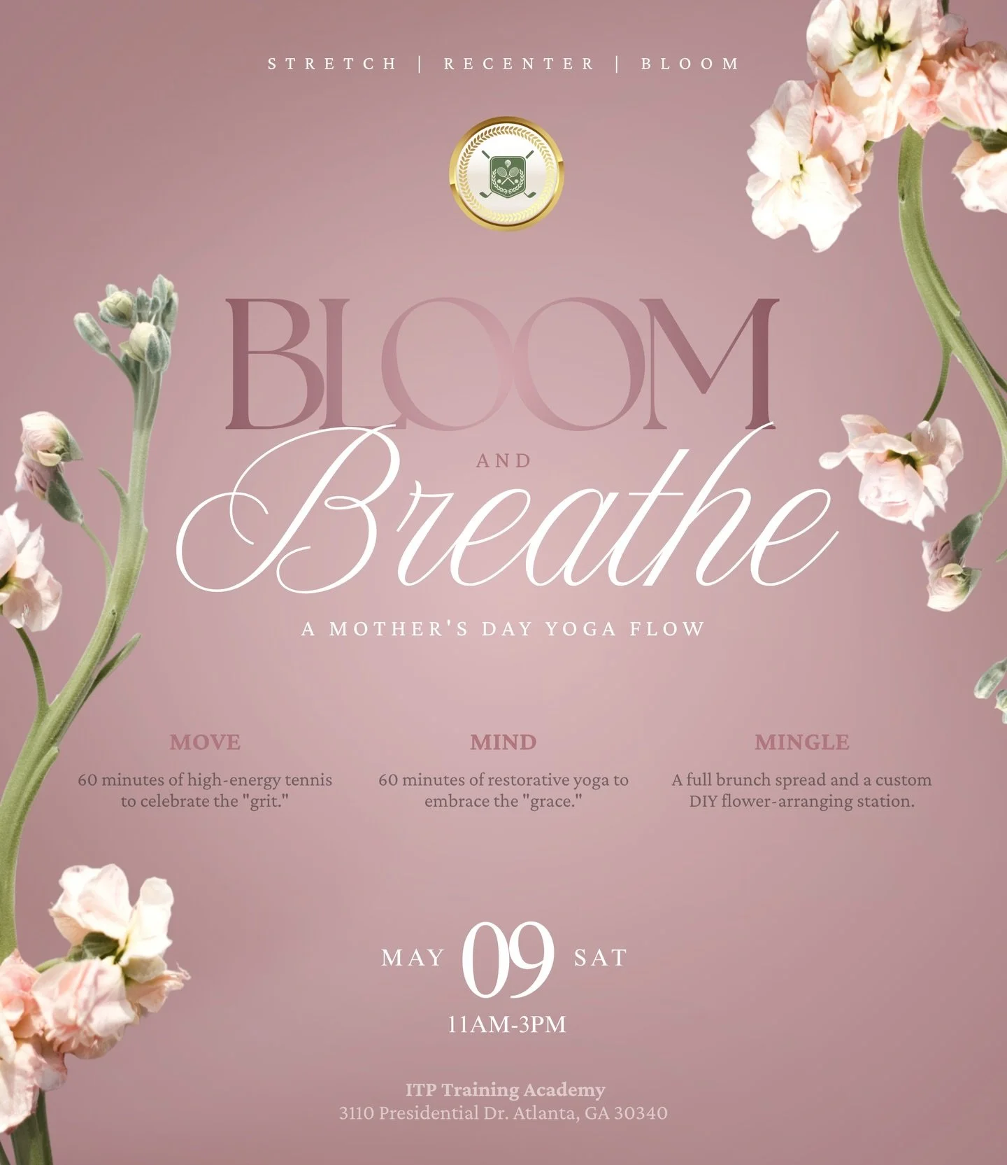 🌸 BLOOM &amp; BREATHE: A Mother&rsquo;s Day Flow 🌸

This Mother&rsquo;s Day&hellip; we&rsquo;re creating something soft, powerful, and beautifully intentional.

Join the Ladies Athletic Club for an elevated experience designed to help you move, res