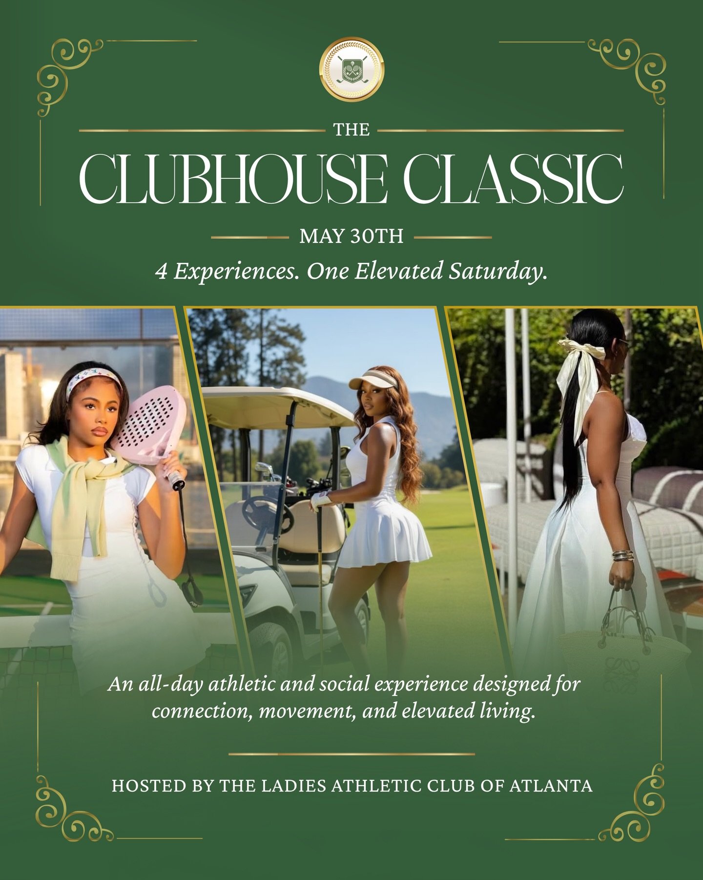✨ THIS is how we&rsquo;re stepping into summer. 💚✨

Introducing The Clubhouse Classic &mdash; May 30th
An all-day, all-white experience designed for women who move with intention, connect with purpose, and show up elevated in every room they enter.
