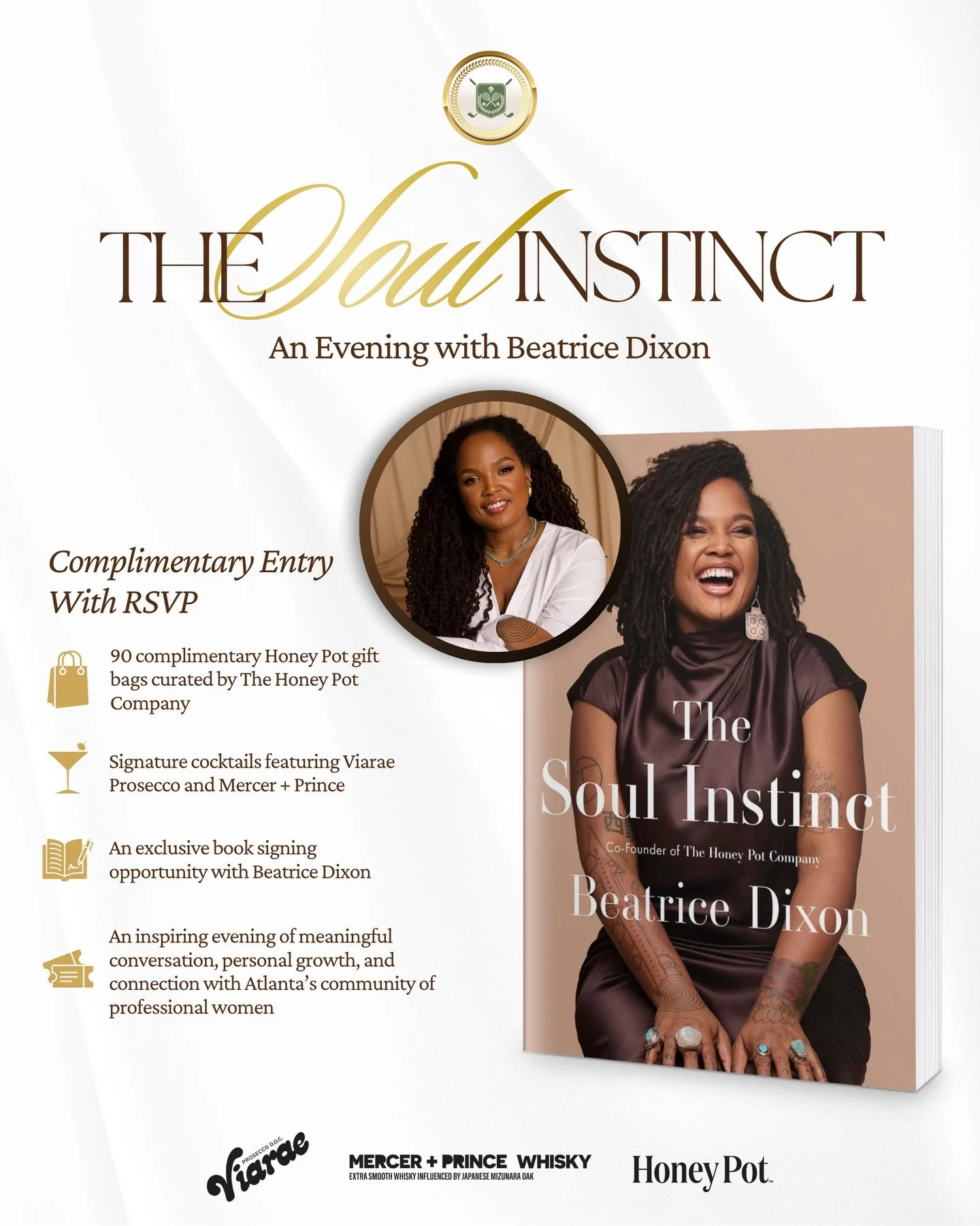 ✨ TONIGHT IN ATLANTA ✨

The Ladies Athletic Club community will have the opportunity to meet one of the most influential entrepreneurs of our generation, Beatrice Dixon - Founder of The Honey Pot Company. 

🏆 Forbes Top Female Founder
🏆 Inc. Top 10
