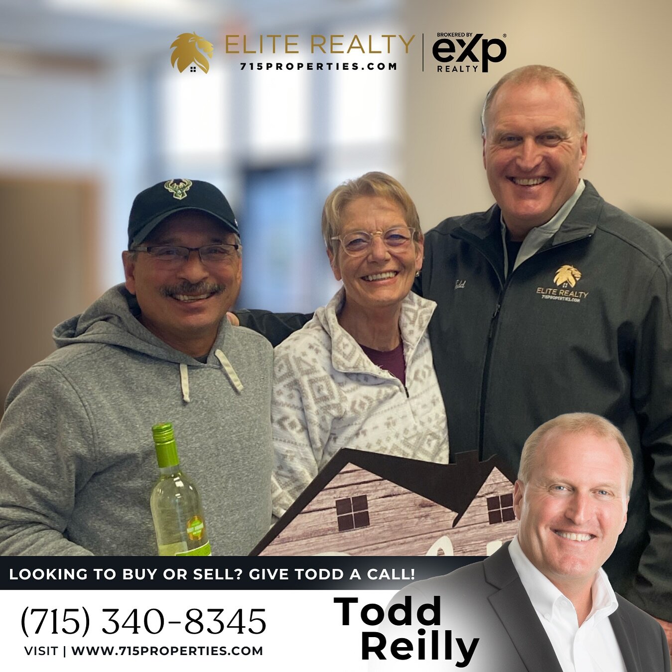 Congrats to Tony and Pam &amp; thanks for trusting the Elite Realty Team! Are you considering buying or selling?📱 Call Todd (715) 340-8345 #EliteRealtyTeam #Sold