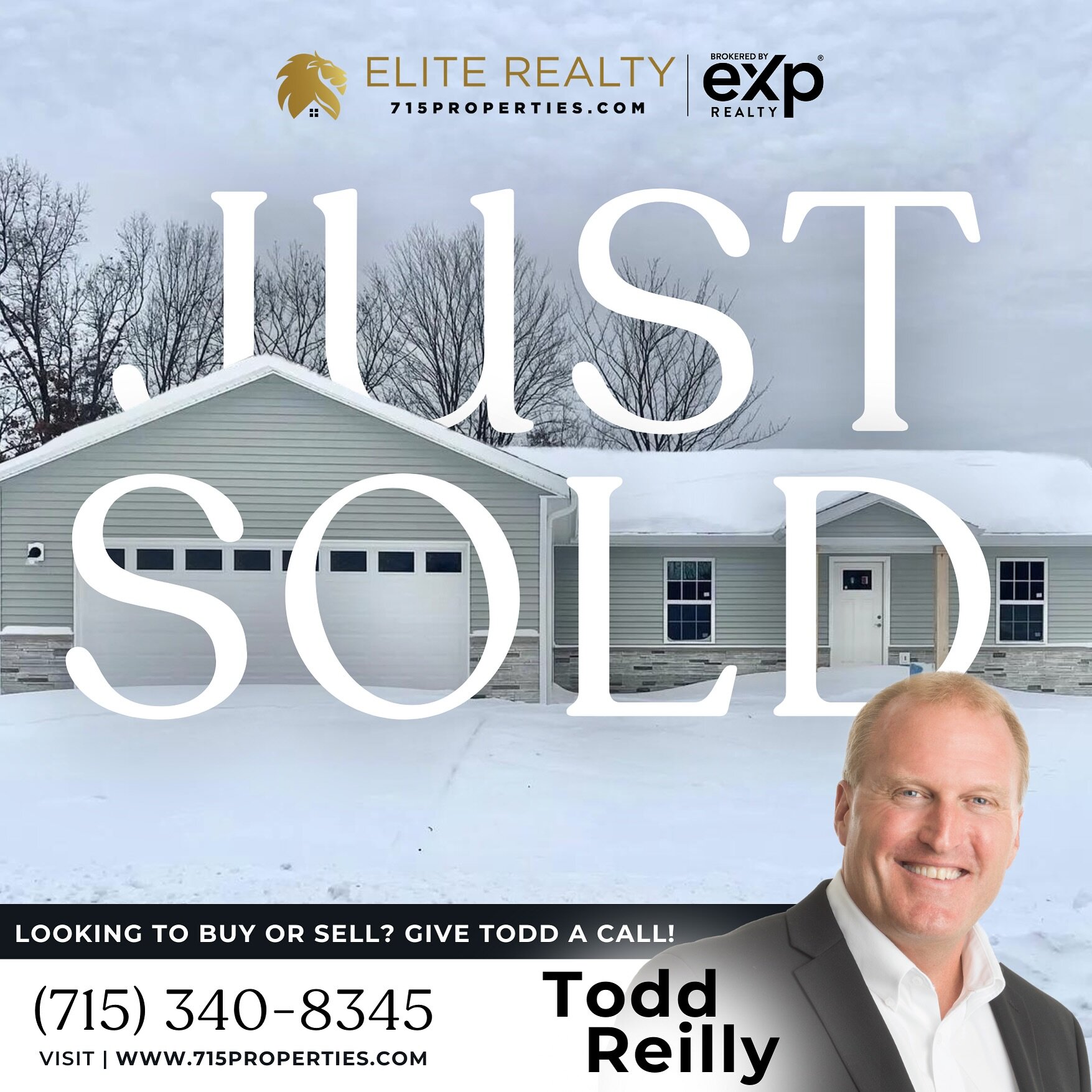 Congrats to our Elite Clients on a successful closing! #Sold Are you considering buying or selling?📱 Call Todd (715) 340-8345 

@todd.reilly.520 | @eliterealtysp 🔑🏡
#CentralWisconsinRealEstate