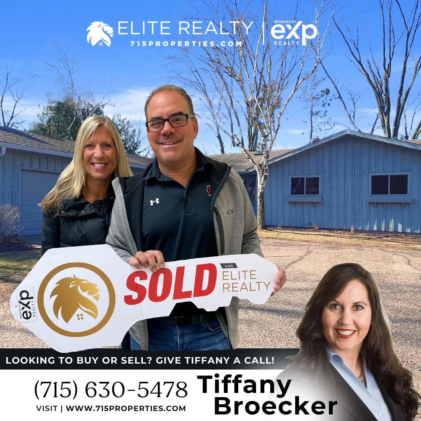 Congratulations Laura and Hans!&nbsp;&nbsp;It was a pleasure doing business with you!!! 🏡 Are you considering buying or selling?📱 Call Tiffany (715) 630-5478 #EliteRealtyTeam #Sold