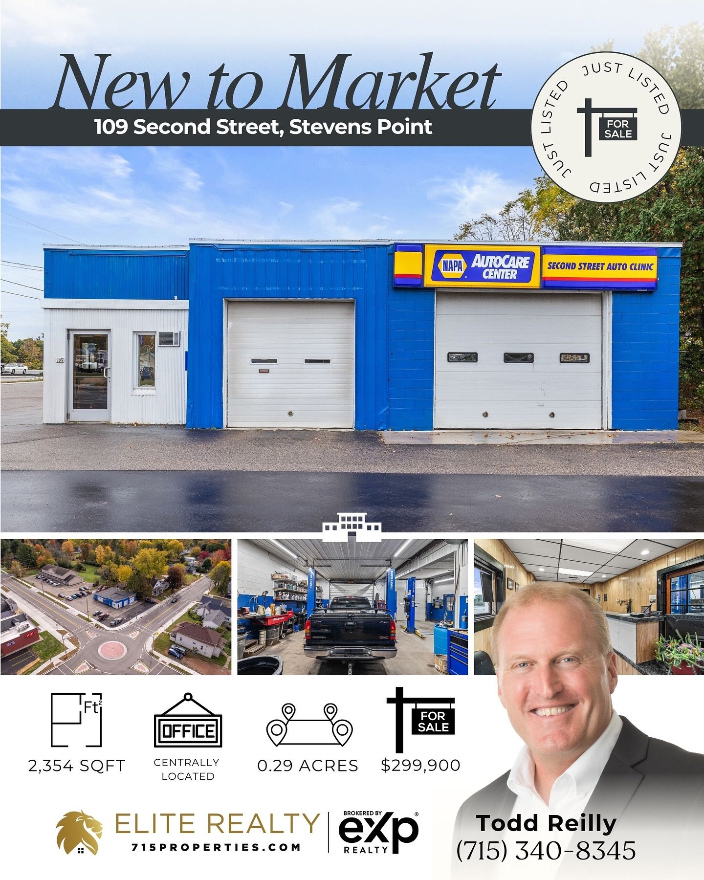 ✨New to Market✨ Turnkey Automotive Repair Business on the North Side of Stevens Point! Exceptional opportunity to own a fully equipped automotive repair shop in one of Stevens Point&rsquo;s most desirable north-side locations! If you&rsquo;ve been dr