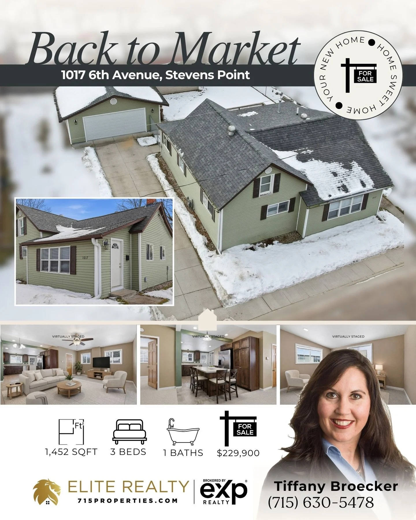 ✨Back to Market✨ Impeccable Point Proper Cape Cod offering 3 bedrooms, 1 bath, 2-stall garage, fenced yard and over 1,400 sqft of bright, open-concept living with all amenities conveniently located on the main level. Thoroughly modernized with qualit