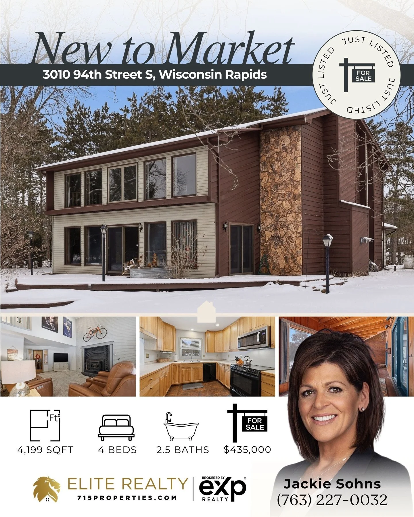 ✨New to Market Open House this Saturday, February 28 from 10-11:30 a.m. Hosted by Jackie Sohns✨&nbsp;Be one of the first to see this 4 bedroom, 2.5-bath home offers a functional and flexible layout, with three bedrooms located on the main level. Surr