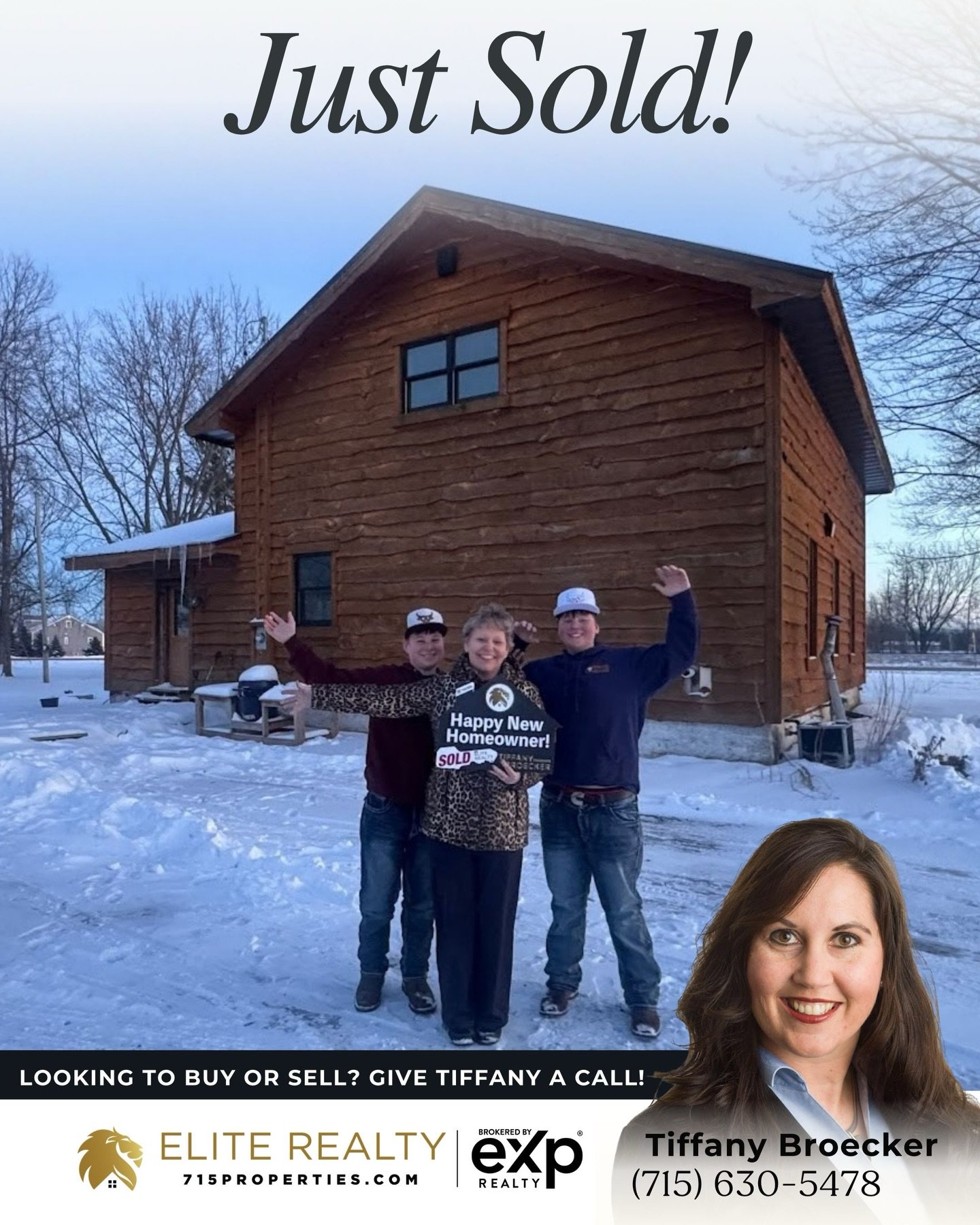 It&rsquo;s been a true honor to work with you and I&rsquo;m so happy for you all ❤️❤️❤️ Congratulations to Tiffany&rsquo;s buyers on a successful closing 😀🏡 Are you considering buying or selling?📱 Call Tiffany (715) 630-5478 #eliterealtyteam #sold