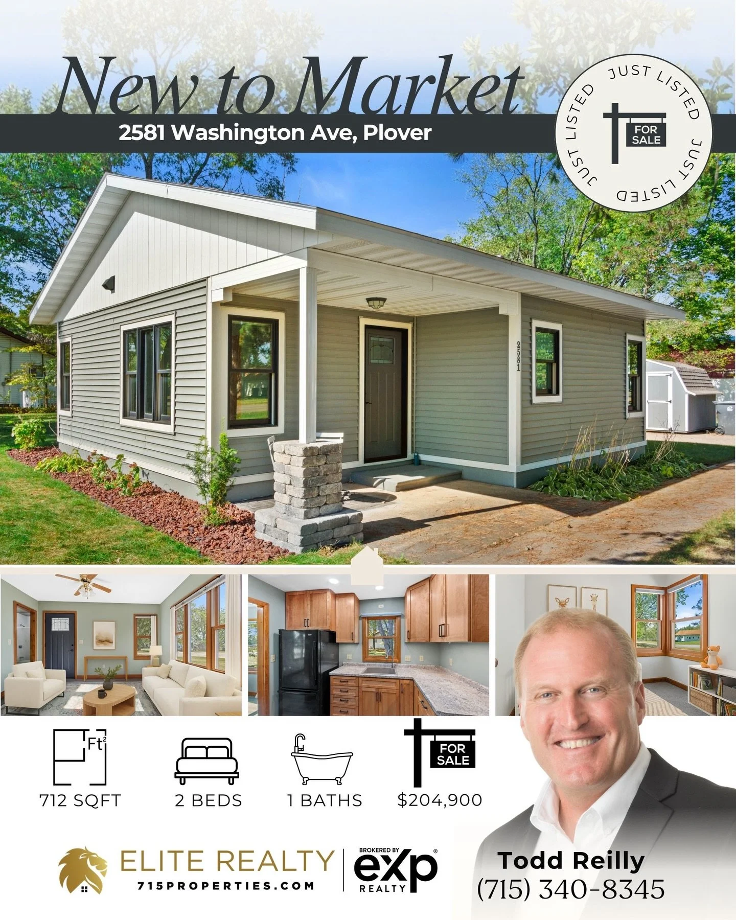 ✨New to Market ✨ Absolutely stunning two-bedroom, one-bath ranch home. Small but mighty, this showpiece has been completely transformed inside and out! This home is truly better than new since no one has lived in it since the remodel. If you are look