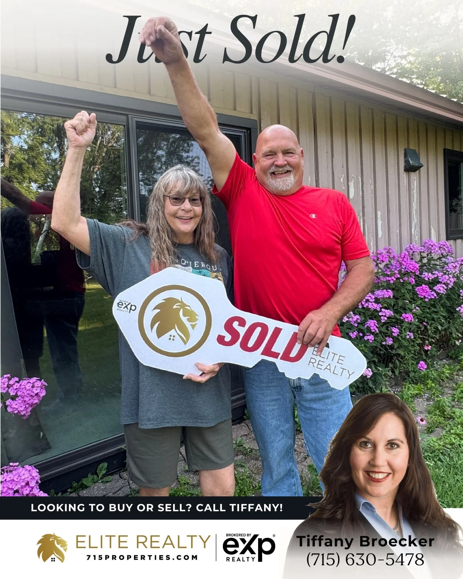 &rdquo;Congratulations on your beautiful new home!&nbsp;Cheers to you both on this exciting new chapter&rdquo;- Tiffany🥰🏡 Are you considering buying or selling?📱 Call Tiffany (715) 630-5478 #eliterealtyteam #sold
