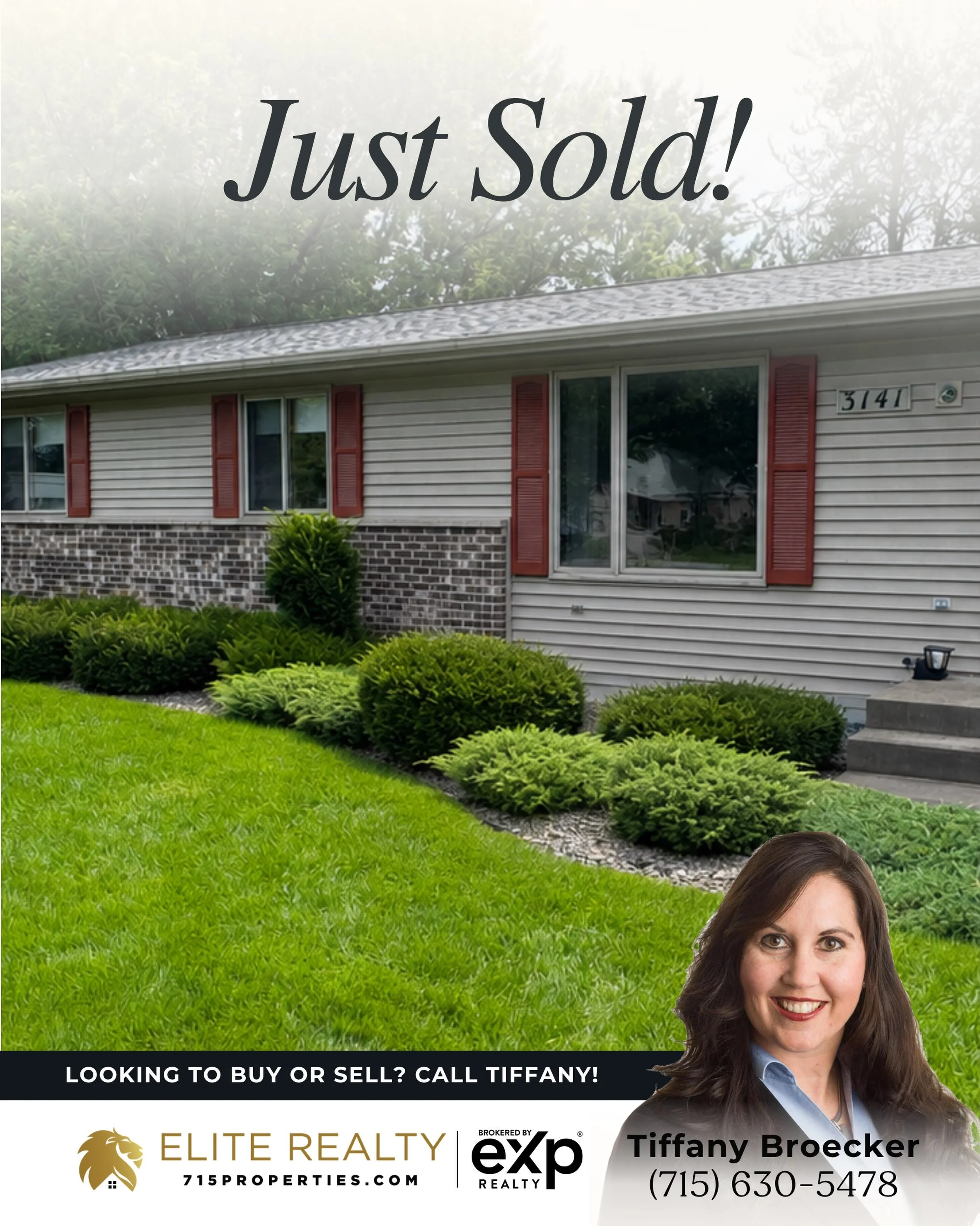Congratulations to Tiffany&rsquo;s buyers on a successful closing - Enjoy your new beautiful home 😀🏡 Are you considering buying or selling?📱 Call Tiffany (715) 630-5478 #eliterealtyteam #sold
