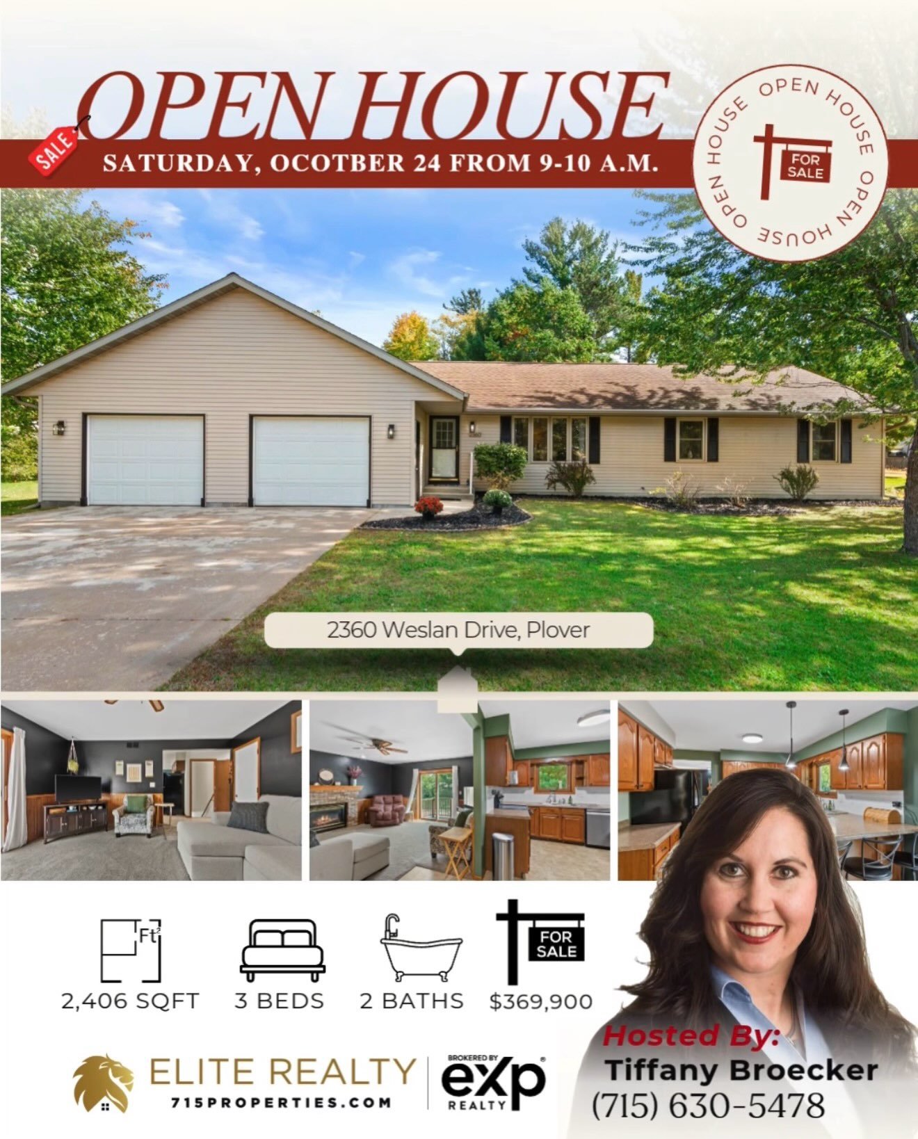 🚨Open House this Saturday, October 24 from 9-10 a.m. 🚨 Step inside and discover an expansive, highly functional floor plan filled with natural light, generous room sizes, and the kind of versatility that makes everyday living remarkably comfortable