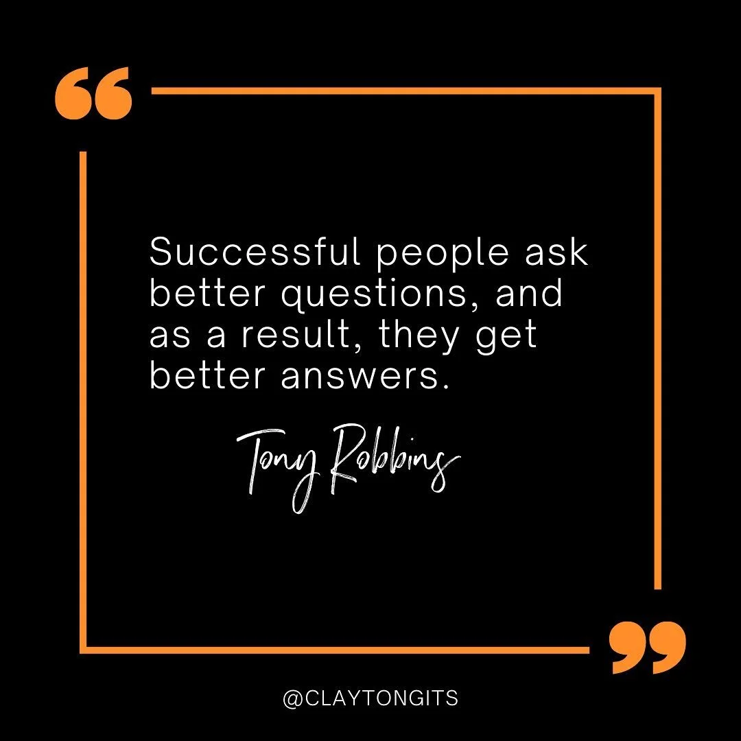 Asking better questions leads to better answers, opening doors to new possibilities and breakthroughs.

Dare to challenge the status quo, dig deeper, and explore innovative solutions.

Let&rsquo;s grow. 👊🏻