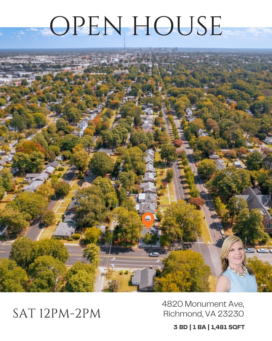 See Richmond from a new perspective this weekend.✨

Tour Monument &amp; Church Hill with us:

📍 4820 Monument Ave &ndash; Sat 12&ndash;2 PM | Hosted by Beth Johnston

📍 2611 O St &ndash; Sun 12&ndash;2 PM | Hosted by Molly Grube

Two gorgeous homes