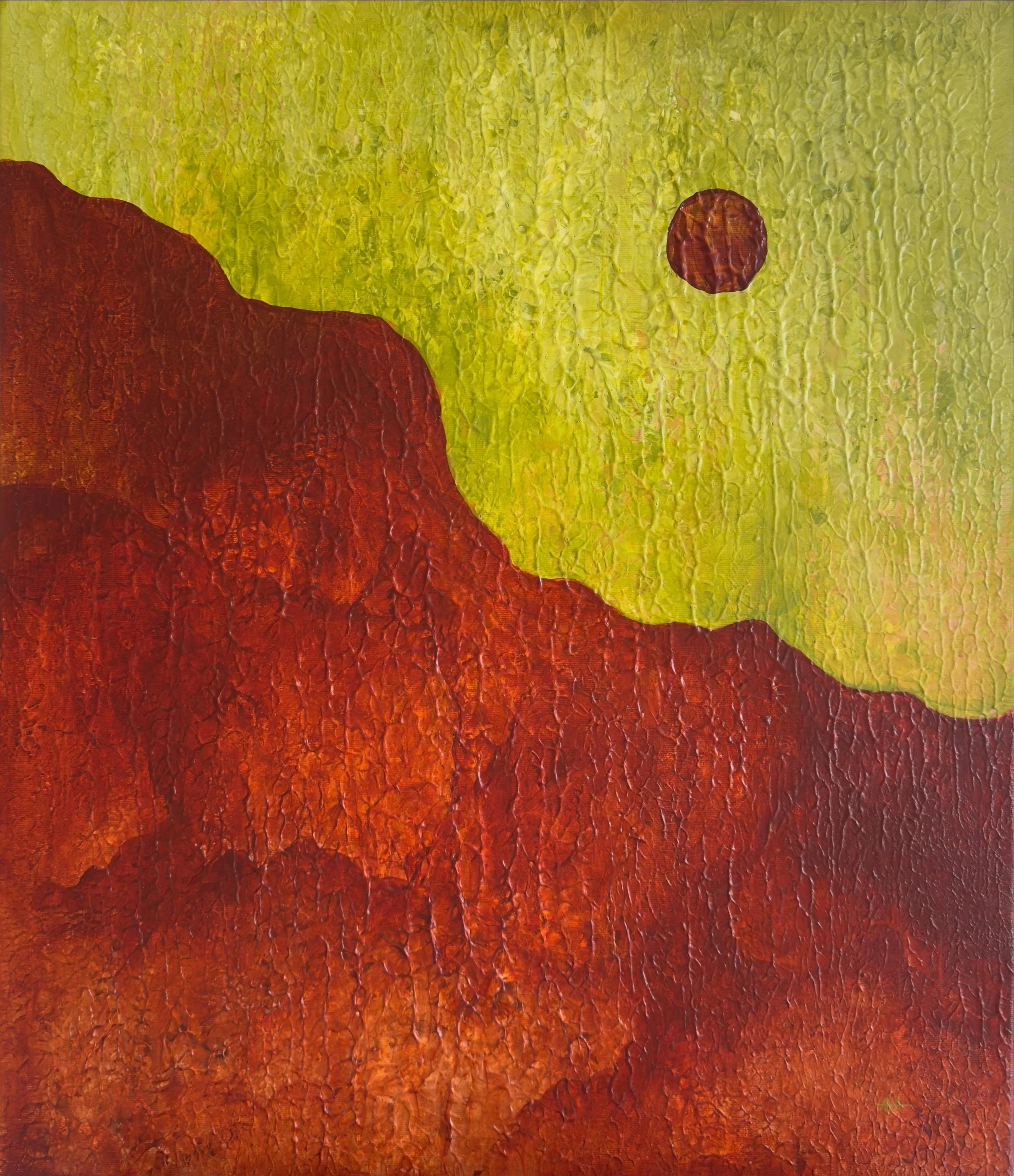 Inner Canyon is part of my Into the Depth collection.

This is where I go when I just want to be. No concept. No plan. Just a canvas, a colour, and the willingness to follow what comes.

I had the base layer sitting for over a year. Every time I came