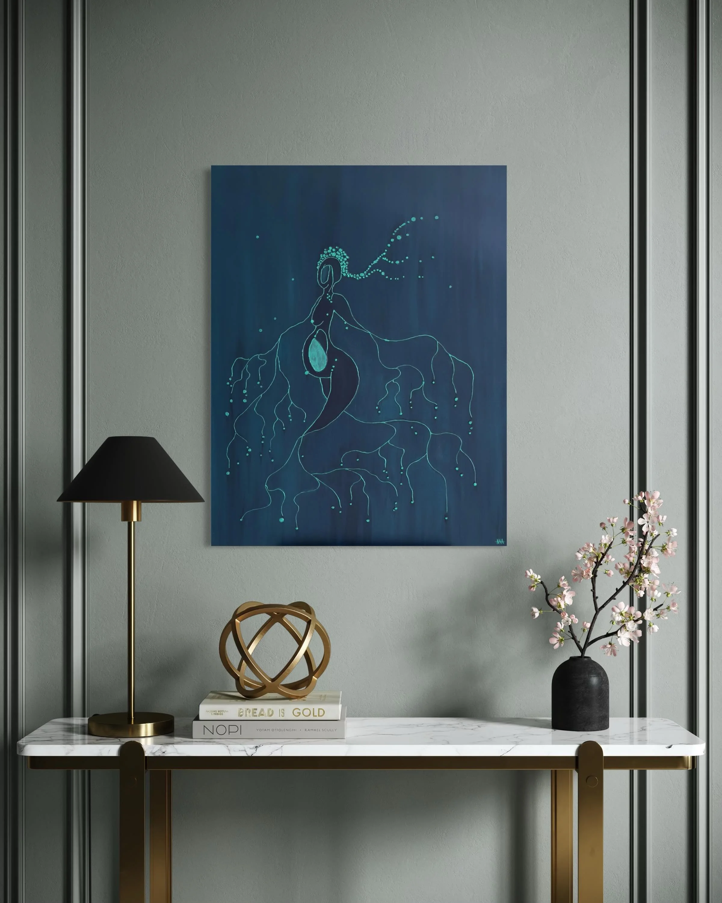 Being pregnant&hellip; what does it feel like to carry life inside your body? A question that is has been present for me for many years now.

Rooted in the Unknown is a representation of that curiosity. My idea of the feeling of being pregnant. I ima