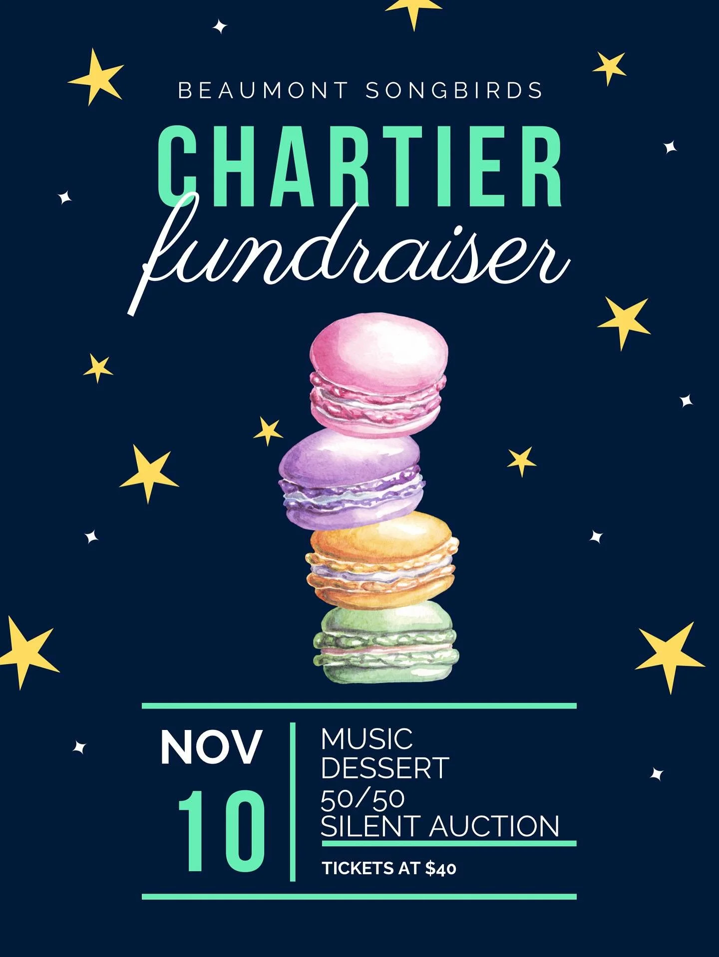 We are hosting an evening of music and food in order to raise funds for the Owls Seniors choir.

Come hear music from our directors team, enjoy incredible food, and spend time with family and friends! 

The evening will include a silent auction and f