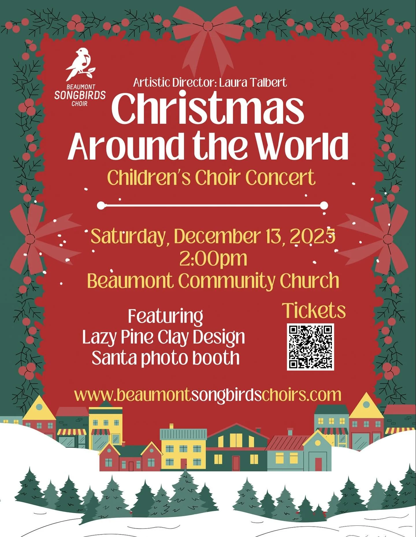 Festive song! Photos with Santa! Fun holiday goodies to buy! 

Grab your tickets for our year-end children&rsquo;s choir concert on Saturday, December 13 at 2:00 PM 🎄

https://www.zeffy.com/en-CA/ticketing/christmas-around-the-world-childrens-concer