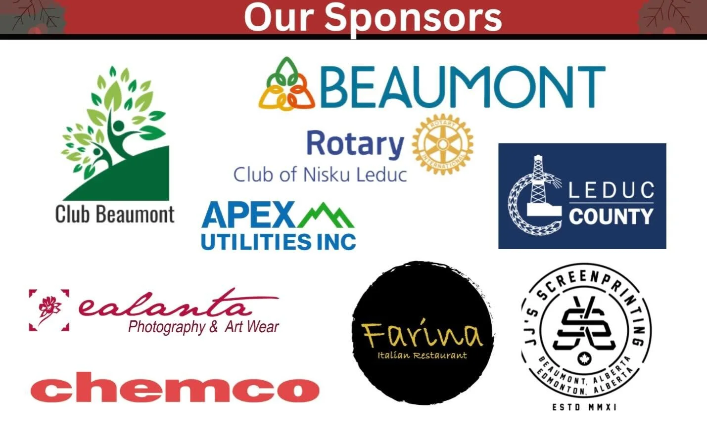 As we come into our holiday concert season, we want to take a moment and say a heartfelt thank you to all of the sponsors that support our programming.

We couldn&rsquo;t do what we do without you! You are helping us bring choral arts to Beaumont!

i
