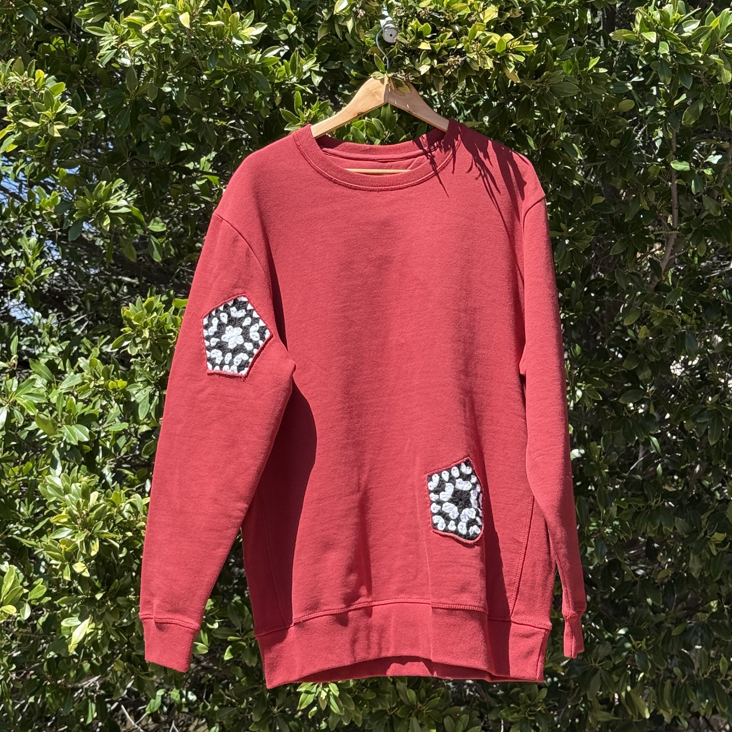 Red with 4 Granny Pentagons 2XLARGE