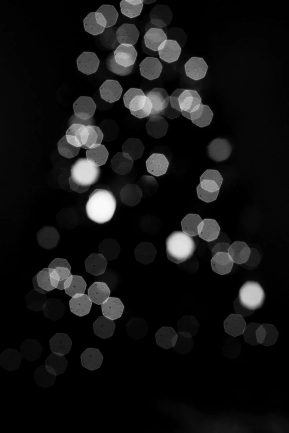 abstract christmas tree lights